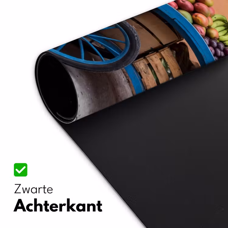Bureau onderlegger - Fruit - Kar - Straat - Fruit - Kar - Straat Muismat XXL klein