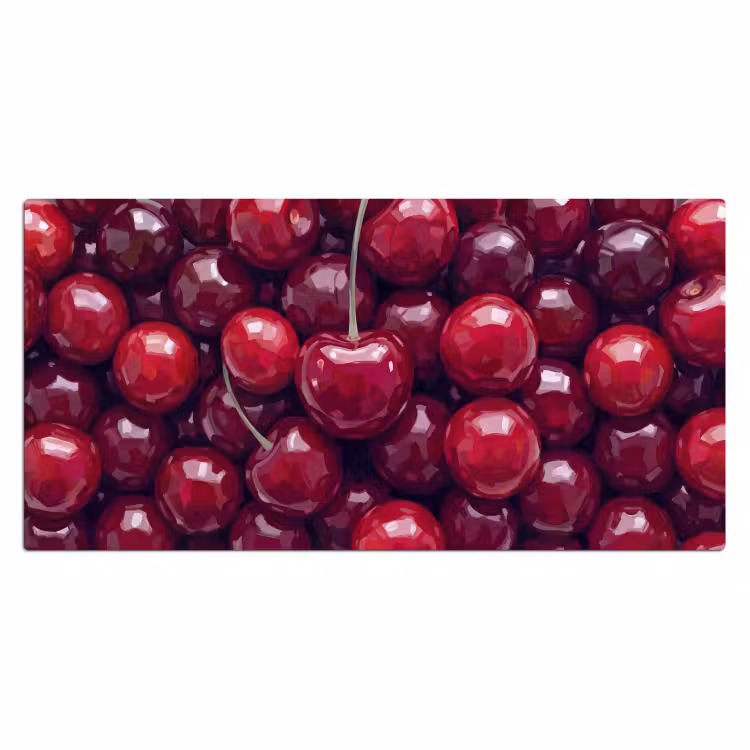 Fruit - Kersen - Eten - Modern - Rood Muismat XXL klein -3d_leeg