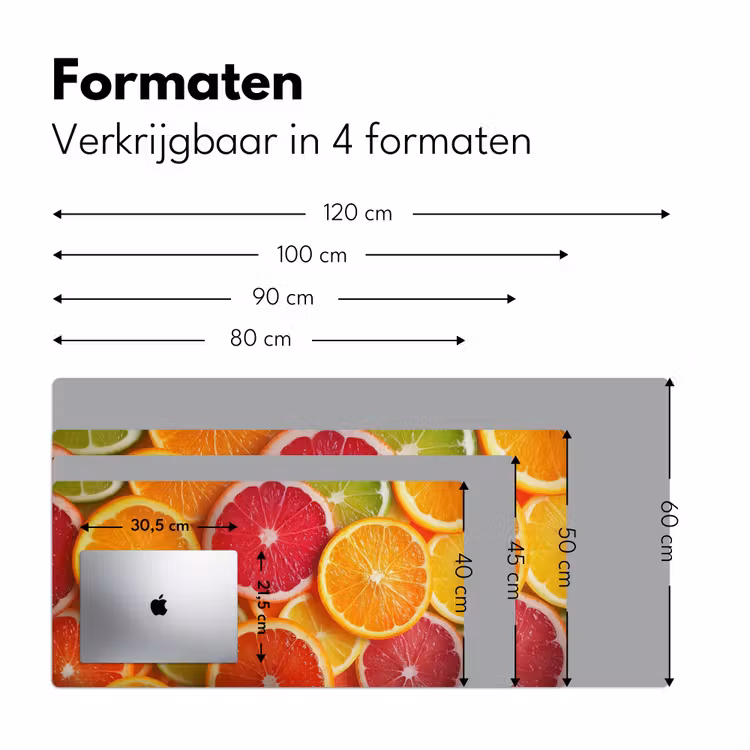 Fruit - Kleurrijk - Close up Muismat XXL klein -sfeer5