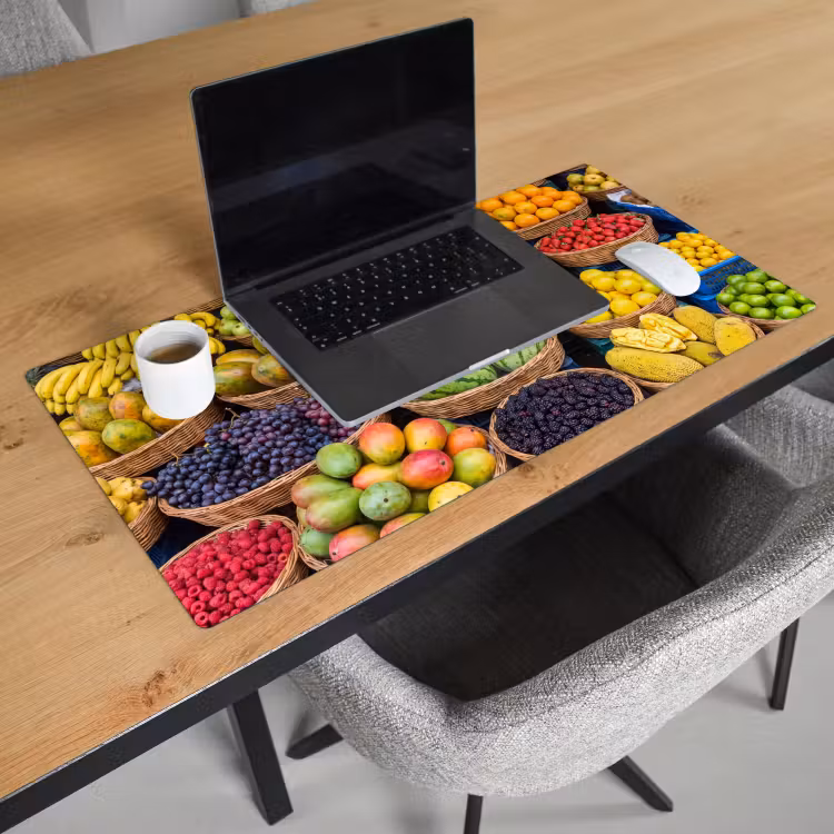 Bureau onderlegger - Fruit - Markt - Kleurrijk - Fruit - Markt - Kleurrijk Muismat XXL klein