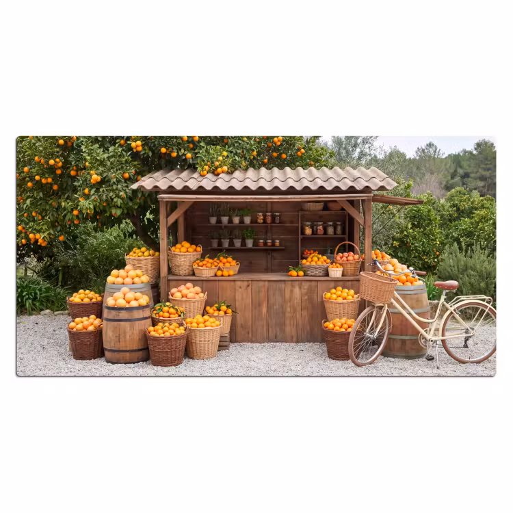 Bureau onderlegger - Fruit - Markt - Landelijk - Fruit - Markt - Landelijk Muismat XXL klein