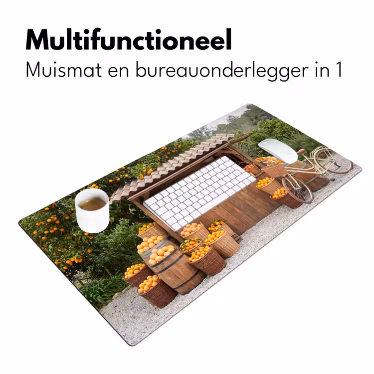 Bureau onderlegger - Fruit - Markt - Landelijk - Fruit - Markt - Landelijk Muismat XXL klein