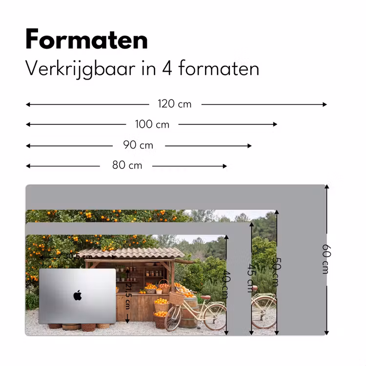 Bureau onderlegger - Fruit - Markt - Landelijk - Fruit - Markt - Landelijk Muismat XXL klein