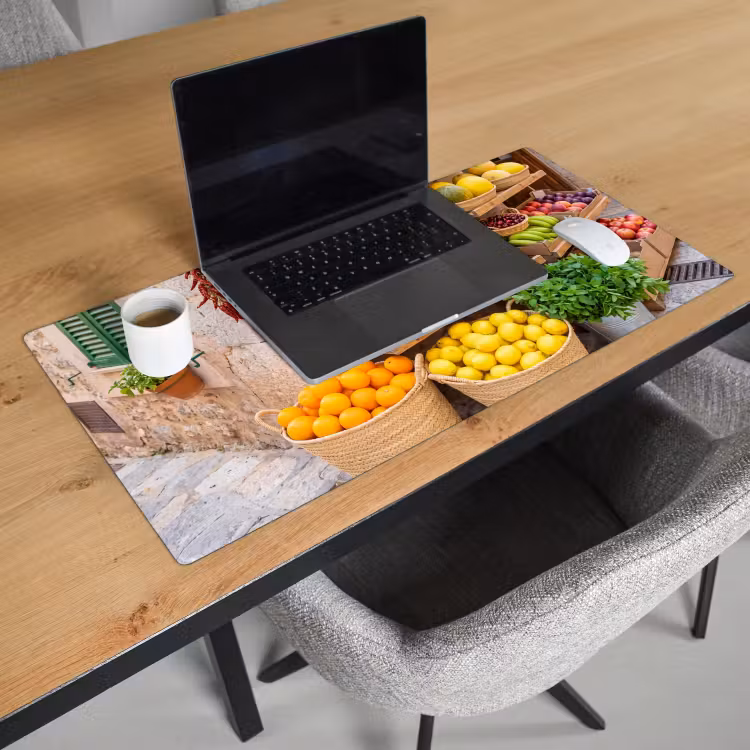 Bureau onderlegger - Fruit - Markt - Vers - Fruit - Markt - Vers Muismat XXL klein