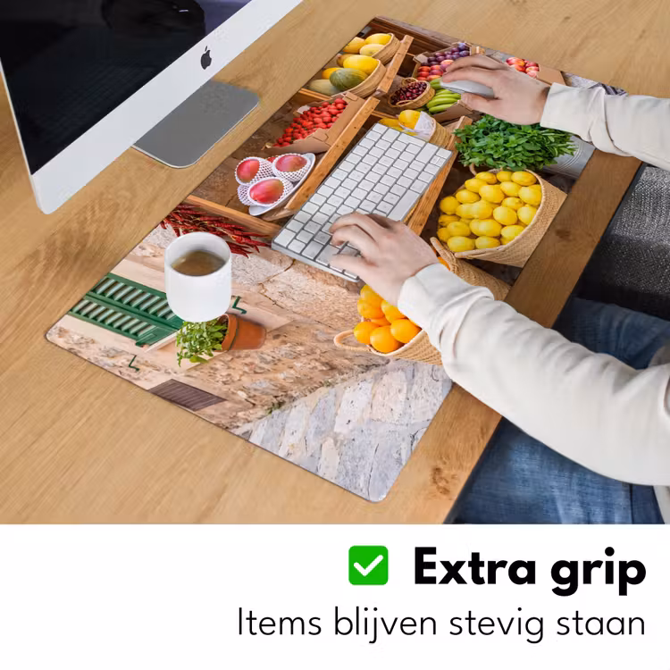 Bureau onderlegger - Fruit - Markt - Vers - Fruit - Markt - Vers Muismat XXL klein