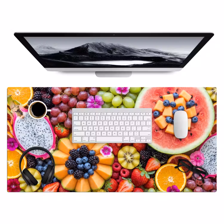 Fruit - Vers - Variatie - Eten - Kleurrijk Muismat XXL klein -3d