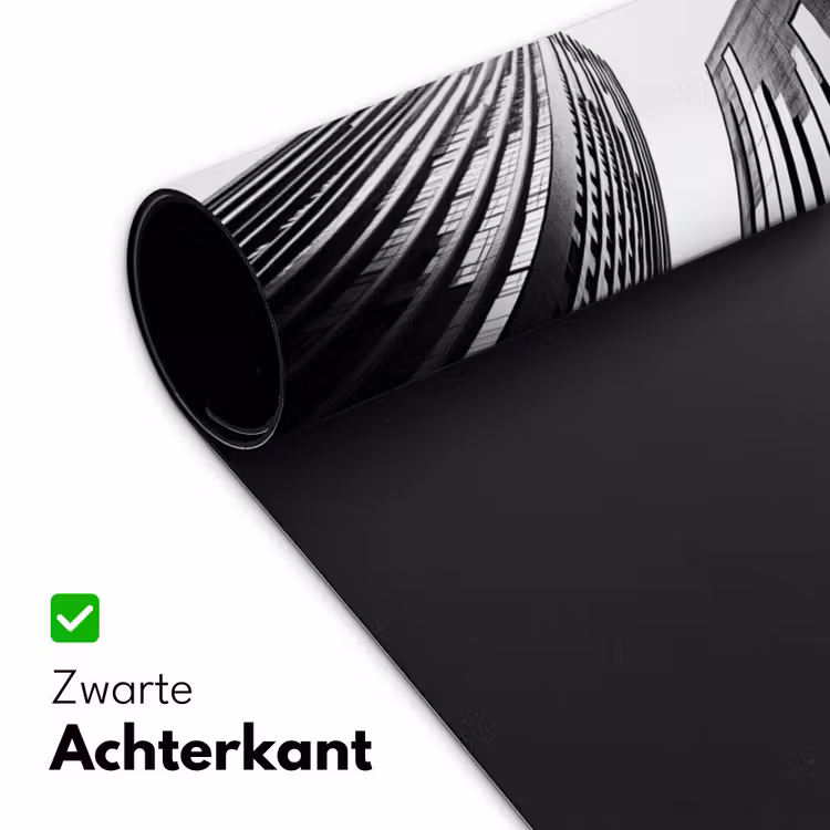 Gebouwen - Lucht - Zwart Muismat XXL klein -sfeer2