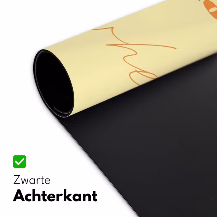 Geel - Oranje - if not now then when Muismat XXL klein -sfeer2