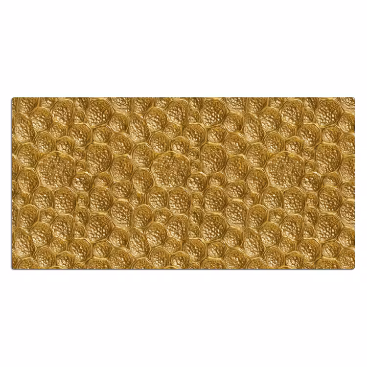 Gehamerd - Mozaïek - Antiek - Goud Muismat XXL klein 681 -3d_leeg