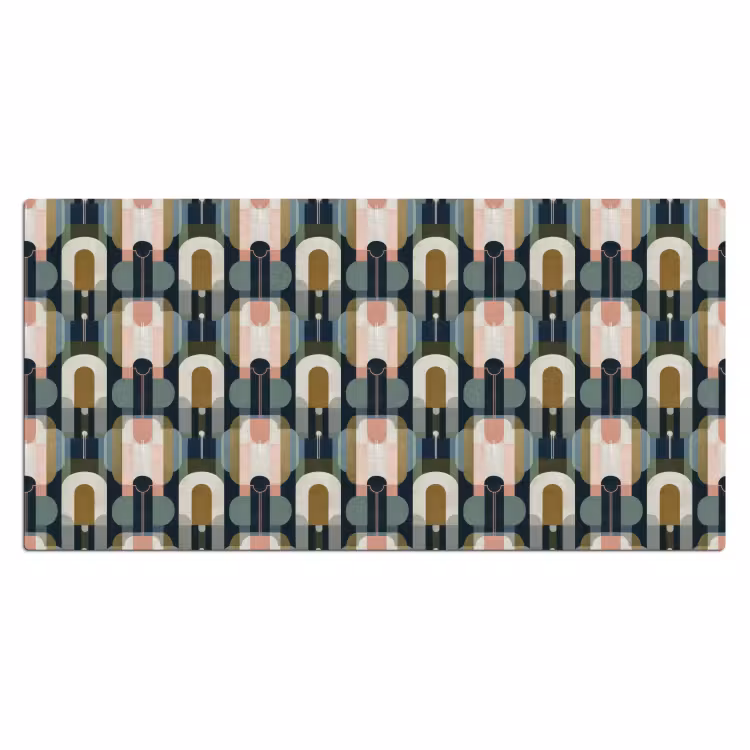 Geografisch - Modern - Kleurrijk Muismat XXL klein 681 -3d_leeg