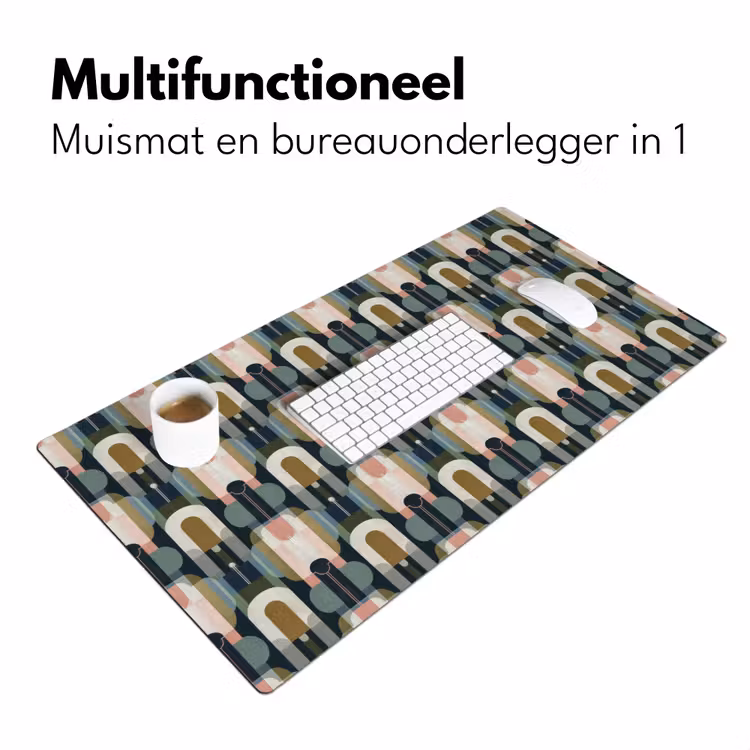 Geografisch - Modern - Kleurrijk Muismat XXL klein 681 -sfeer4