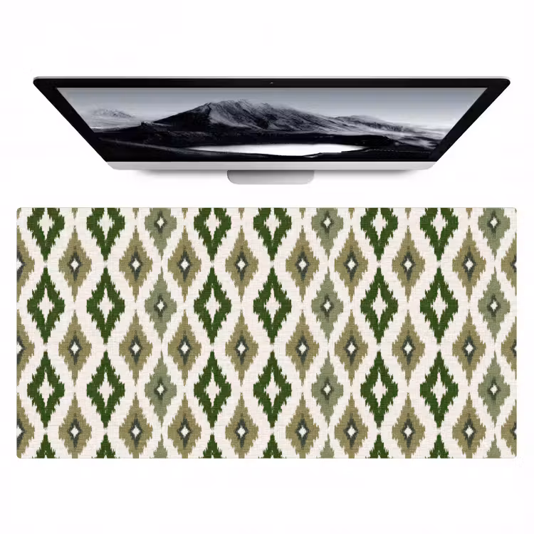 Geografisch - Ruitmotief - Groen Muismat XXL klein 681 -zzz3d