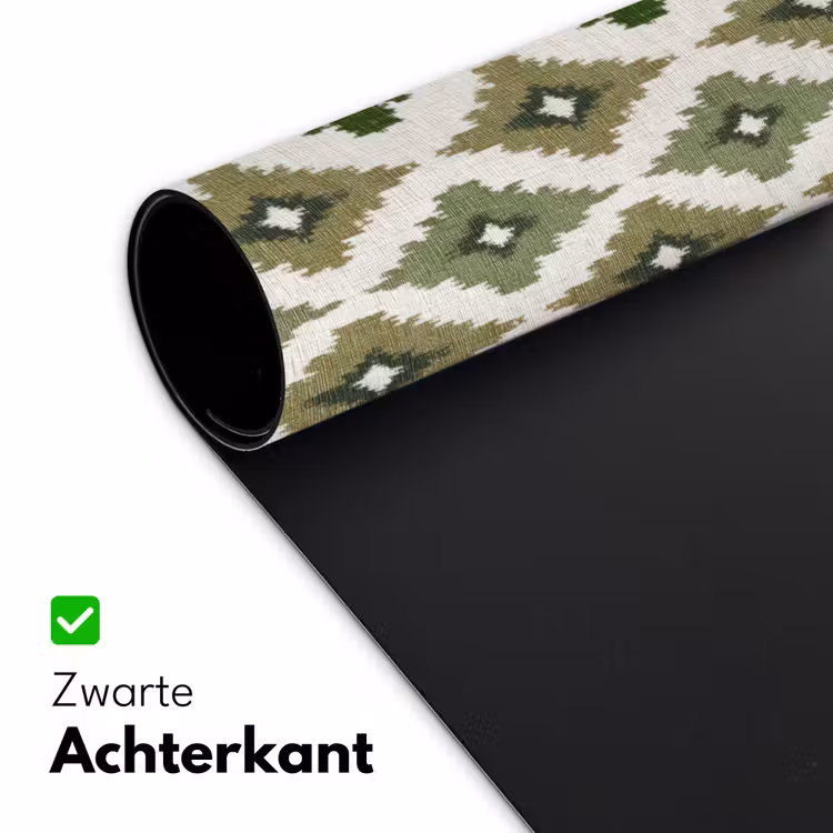 Geografisch - Ruitmotief - Groen Muismat XXL klein 681 -sfeer2