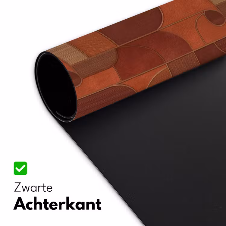 Geometrisch - Abstract - Textuur - Bruin Muismat XXL klein 681 -sfeer2