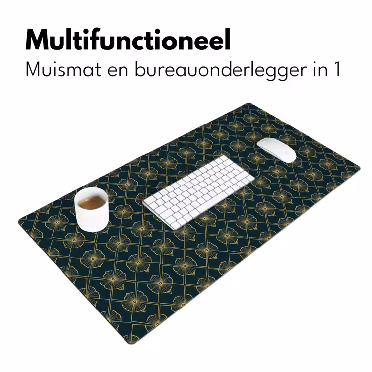 Geometrisch - Elegant - Groen Muismat XXL klein 681 -sfeer4