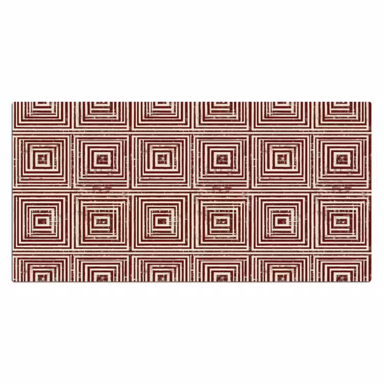 Geometrisch - Patroon - Rood Muismat XXL klein 681 -3d_leeg