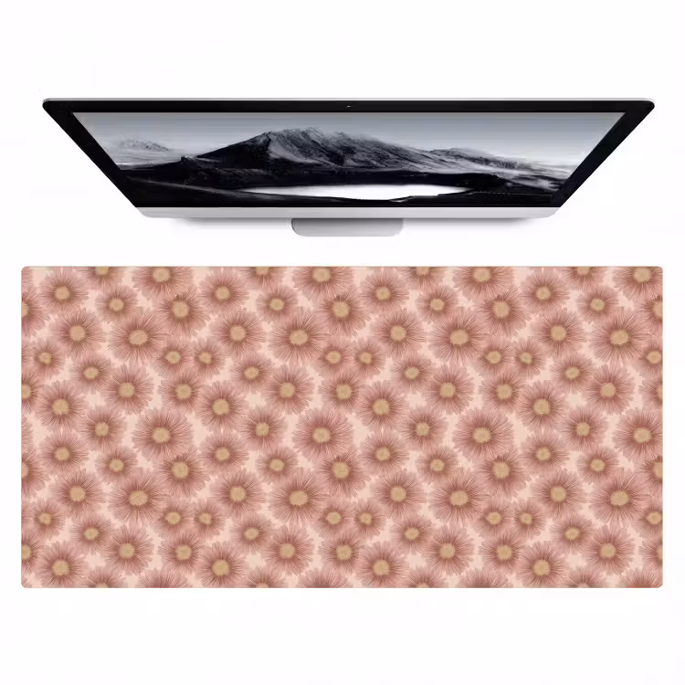 Gerbera - Bloemen - Roze Muismat XXL klein 681 -zzz3d