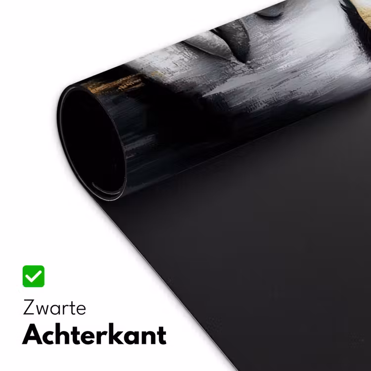 Gezicht - Vrouw - Penseelstreken - Abstract Muismat XXL klein -sfeer2