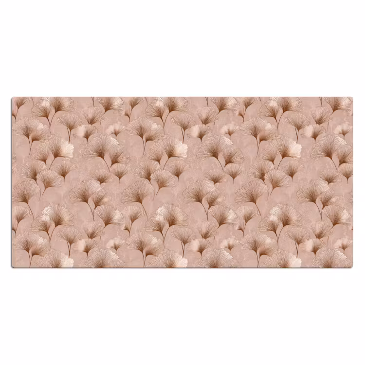 Ginkgo - Patroon - Roze Muismat XXL klein 681 -3d_leeg