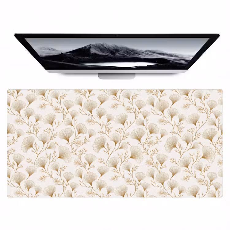 Ginkgo - Takken - Goud Muismat XXL klein 681 -zzz3d