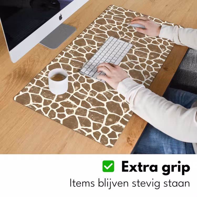 Giraf - Klassiek - Bruin Muismat XXL klein 681 -sfeer3