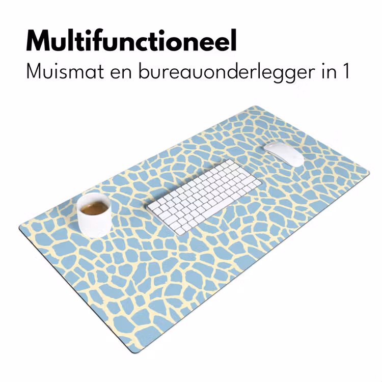 Giraf - Modern - Blauw Muismat XXL klein 681 -sfeer4