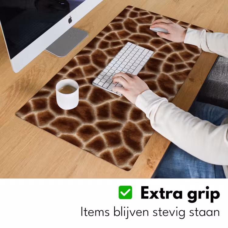 Giraf - Vacht - Bruin Muismat XXL klein 681 -sfeer3