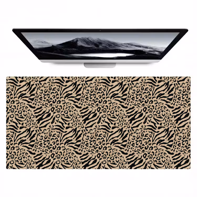 Giraf - Zebra - Motief - Bruin Muismat XXL klein 681 -zzz3d