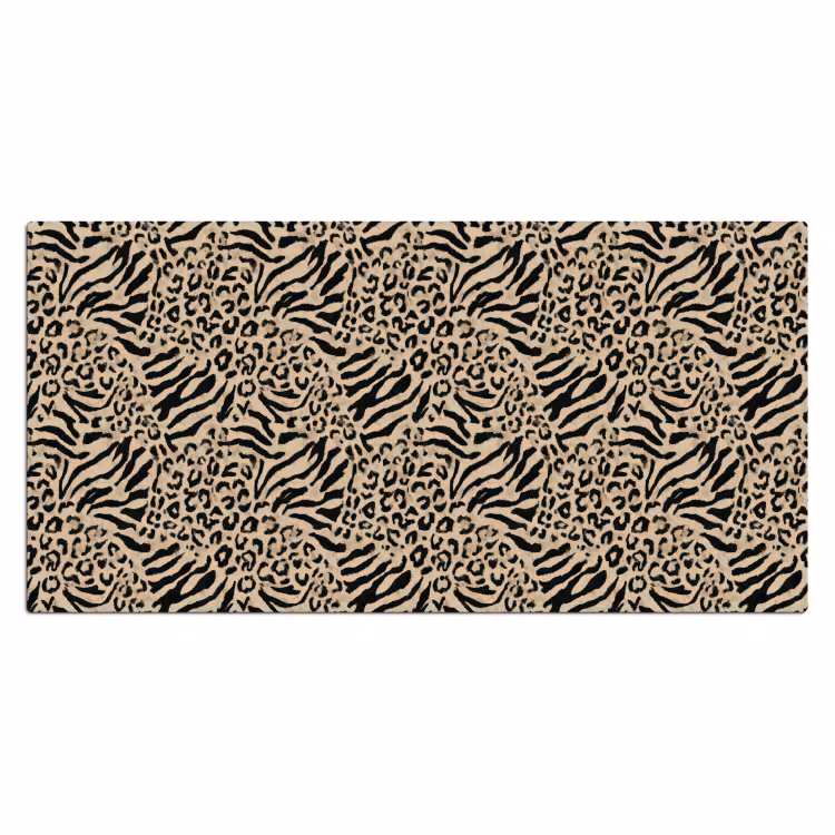 Giraf - Zebra - Motief - Bruin Muismat XXL klein 681 -3d_leeg