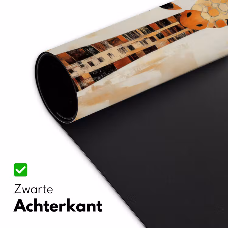 Giraffen - Cartoon - Crème Muismat XXL klein -sfeer2