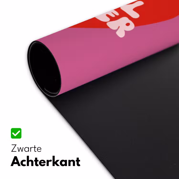 Girl power - Hart - Roze - Rood Muismat XXL klein -sfeer2