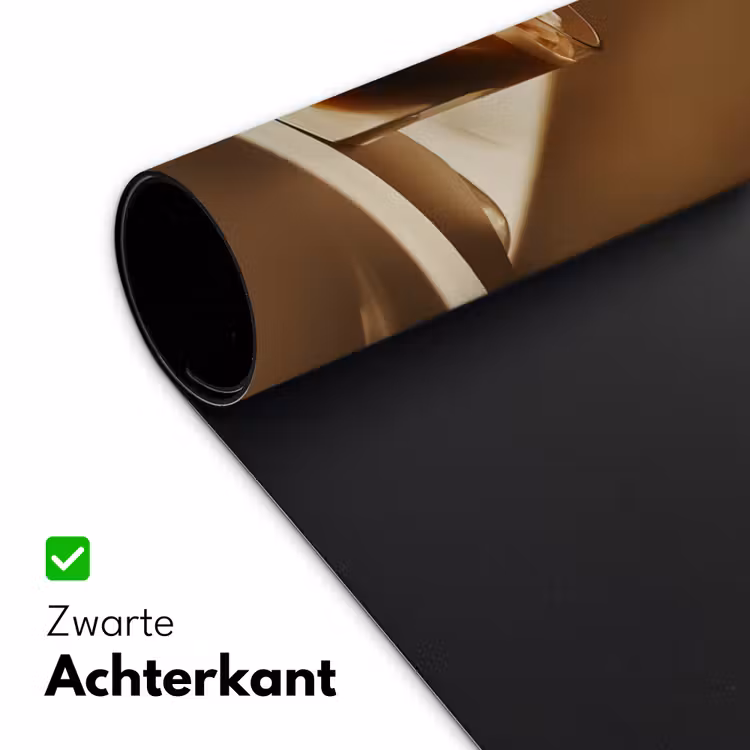 Glas - Ijskoffie - Schaduw - Bruin Muismat XXL klein -sfeer2