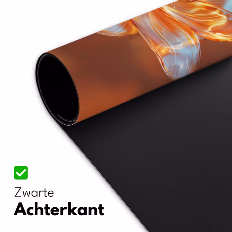 Glazen - Bloem - Zonlicht Muismat XXL klein -sfeer2