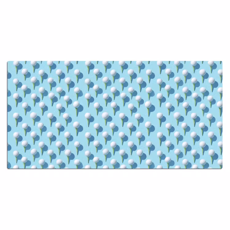 Golf - Ballen - Blauw Muismat XXL klein 681 -3d_leeg
