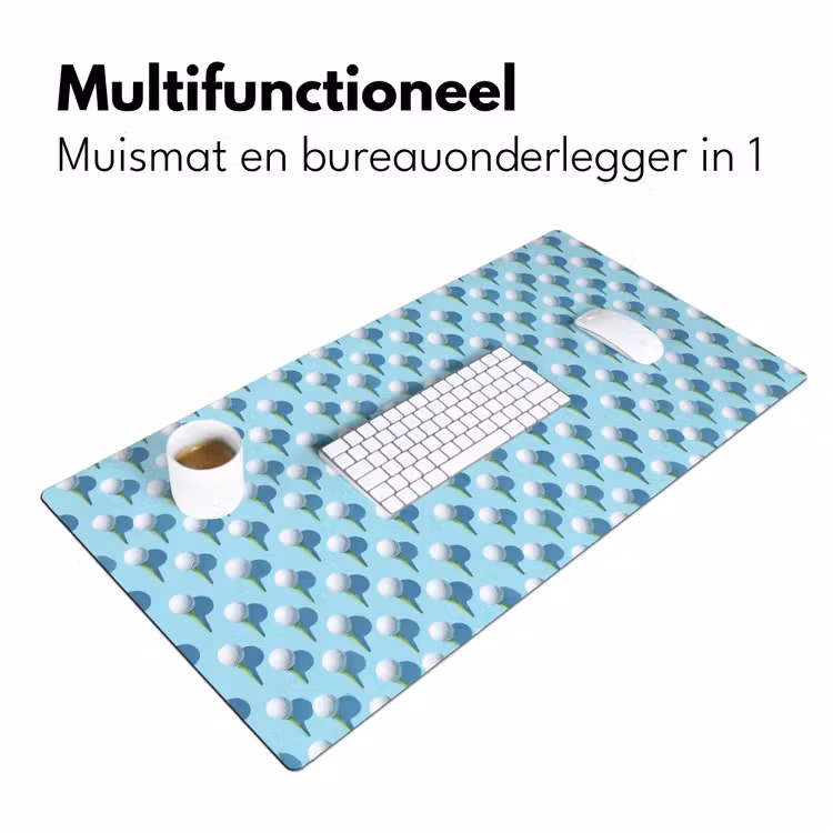 Golf - Ballen - Blauw Muismat XXL klein 681 -sfeer4