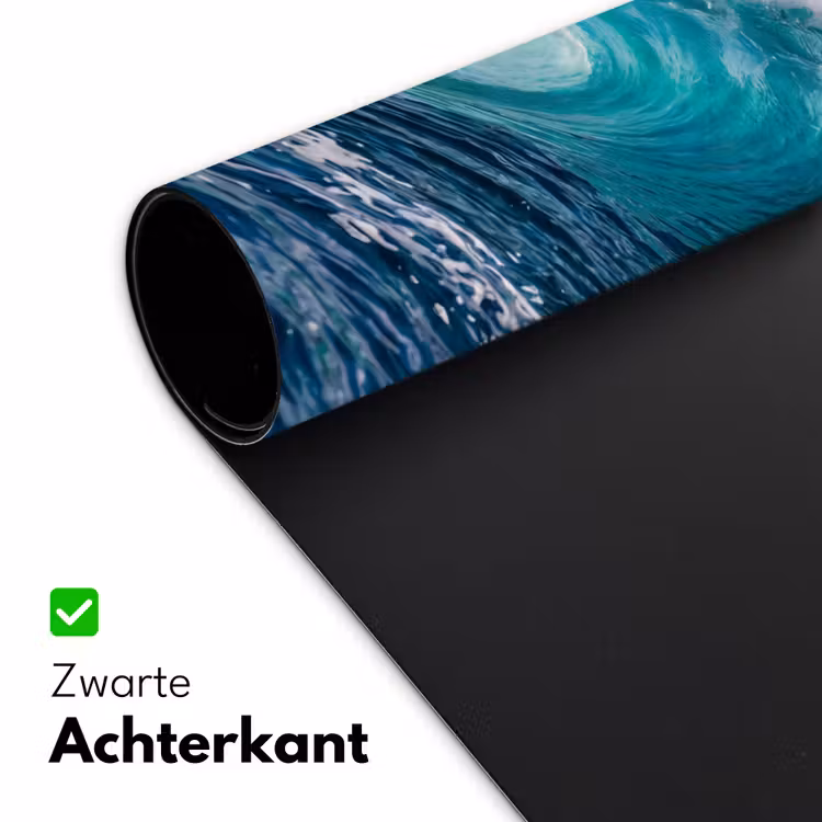 Golf - Oceaan - Water - Dynamisch - Blauw Muismat XXL klein -sfeer2