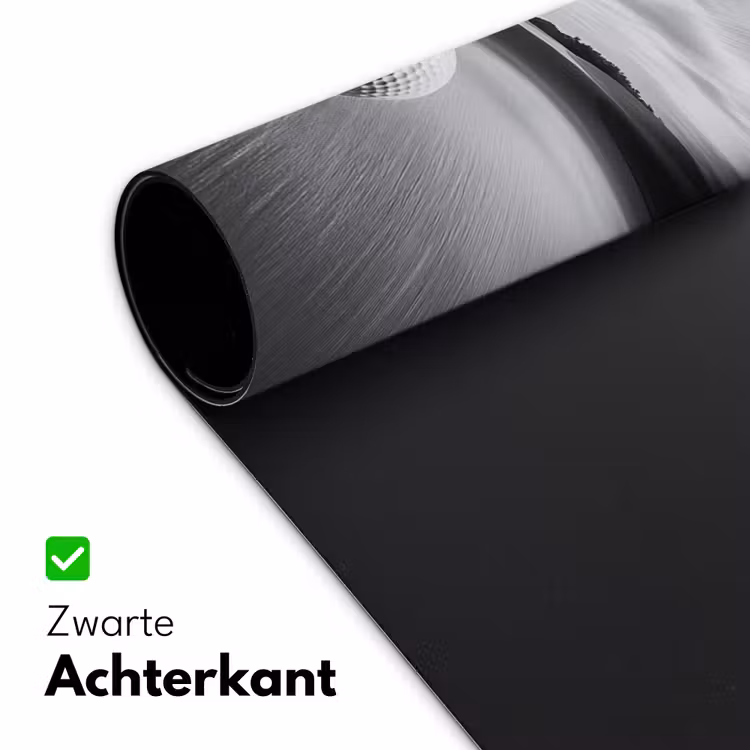 Golfbal - Wazig - Zwart Muismat XXL klein -sfeer2
