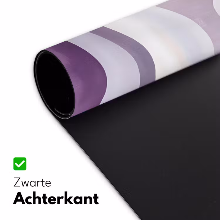 Golven - Heuvels - Abstract - Paars Muismat XXL klein -sfeer2