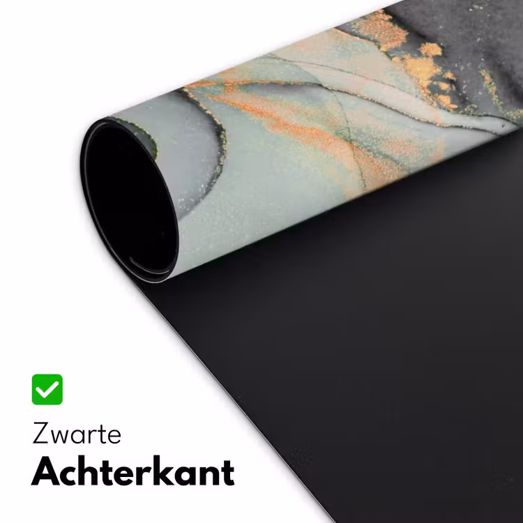 Goud - Marmer - Groen - luxe - Glitter - Marmerlook Muismat XXL klein -sfeer2