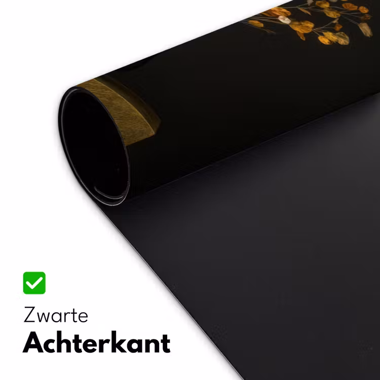 Goudbruine - Bladeren - Vaas - Herfstachtig Muismat XXL klein -sfeer2