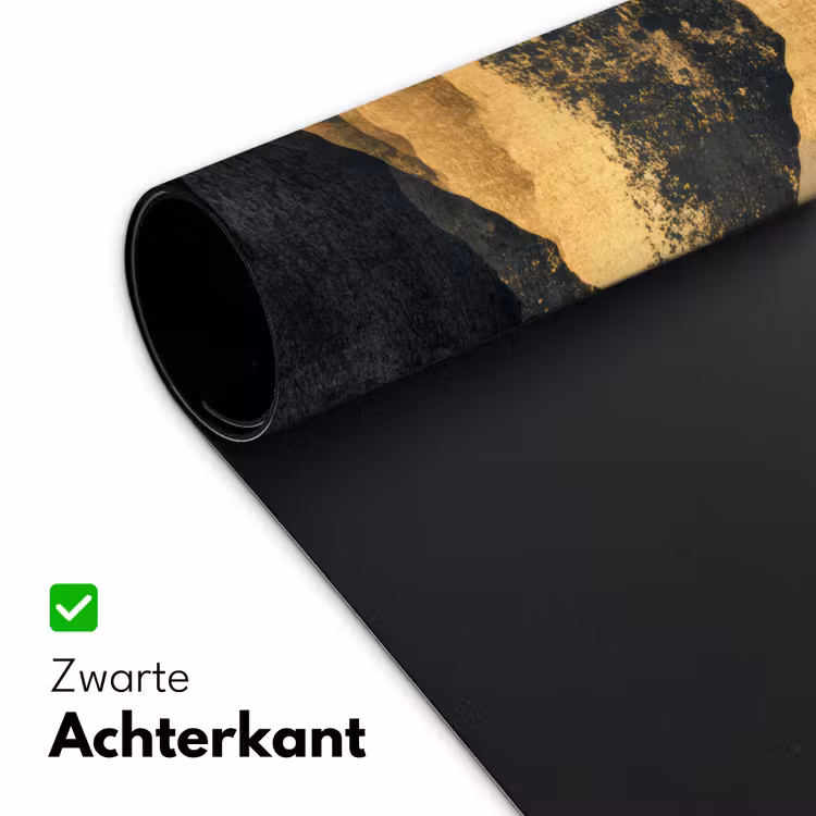 Gouden Bergen bij Maanlicht Muismat XXL klein -sfeer2