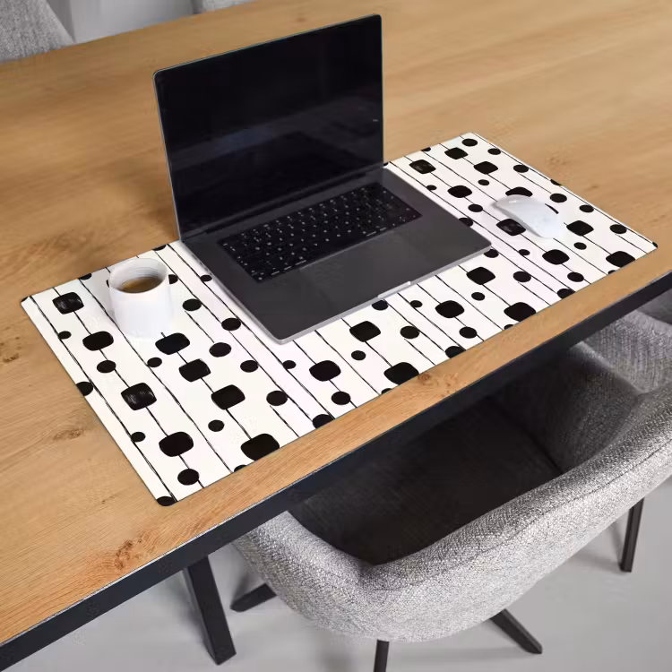 Grafisch - Modern - Zwart Muismat XXL klein 681 -sfeer1