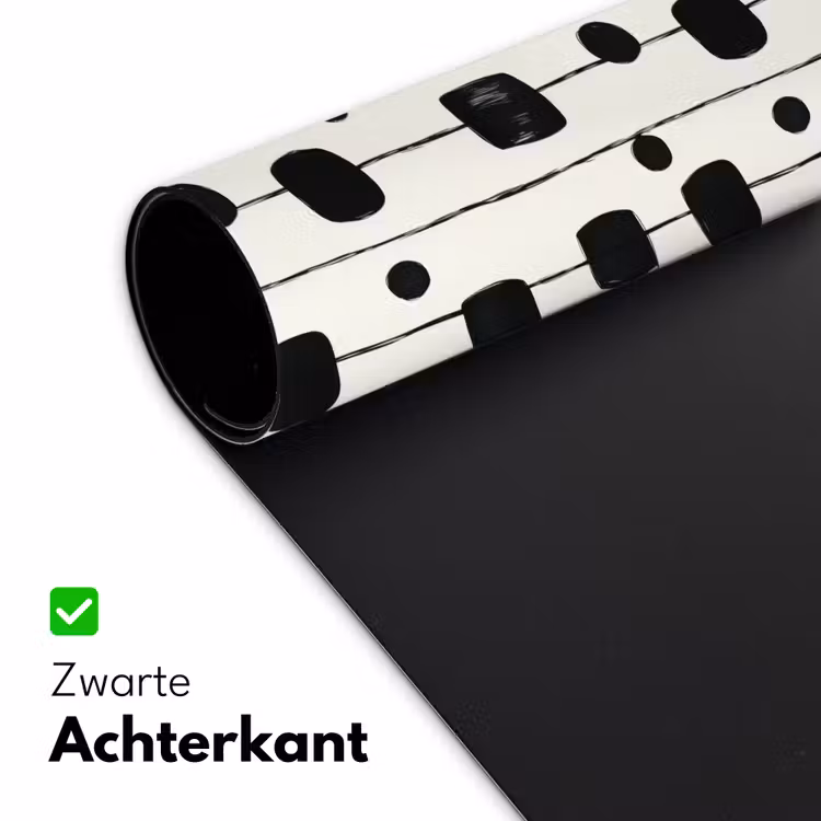 Grafisch - Modern - Zwart Muismat XXL klein 681 -sfeer2