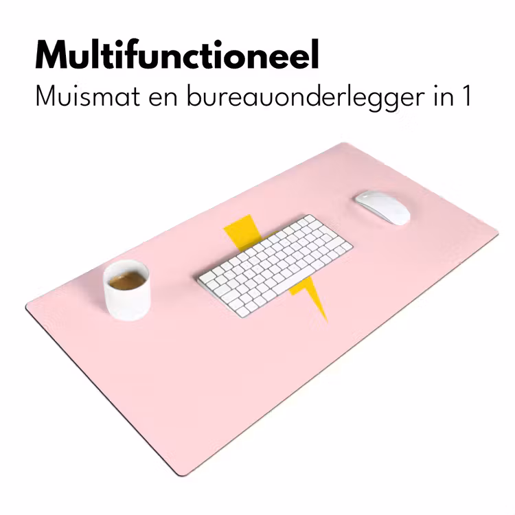 Grl pwr - Bliksem - Roze Muismat XXL klein -sfeer4