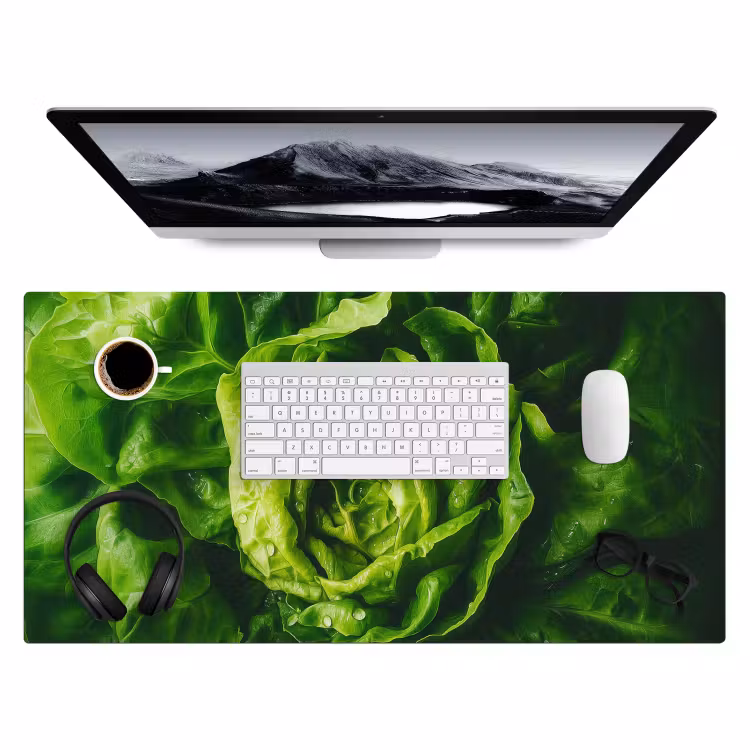 Groente - Sla - Groen Muismat XXL klein -3d