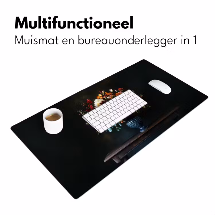 Groot - Bloemen - Vaas - Boeket Muismat XXL klein -sfeer4