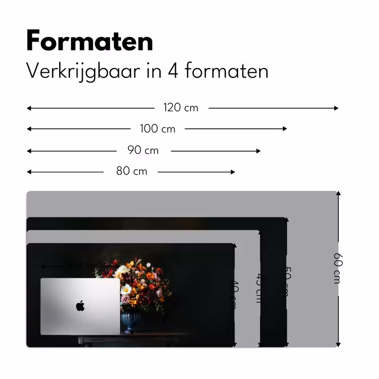 Groot - Bloemen - Vaas - Boeket Muismat XXL klein -sfeer5
