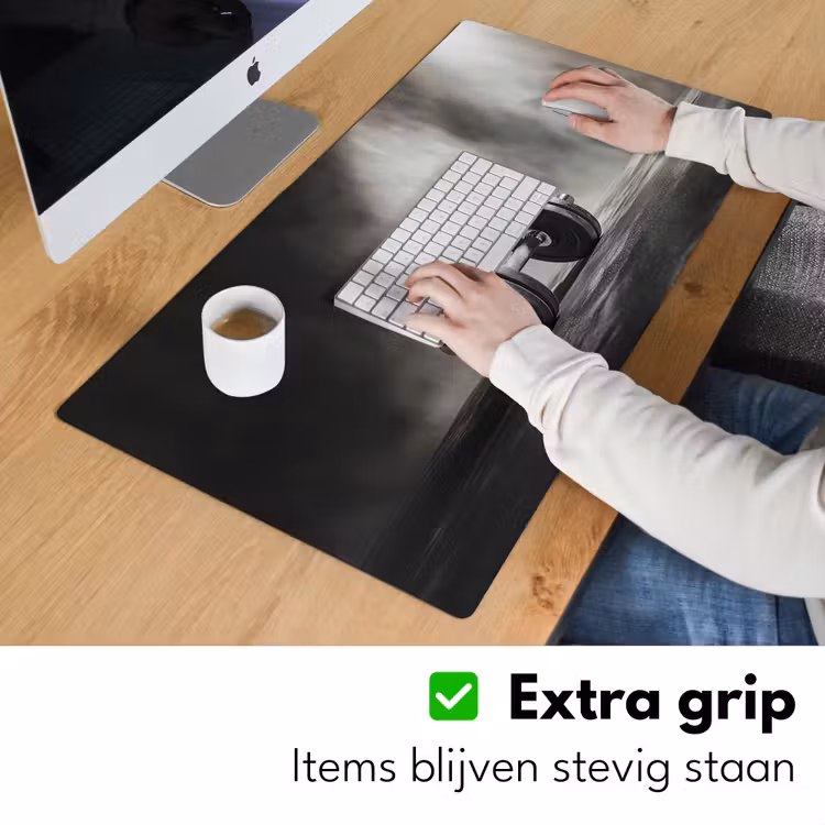 Halter - Gewichten - Zwart Muismat XXL klein -sfeer3