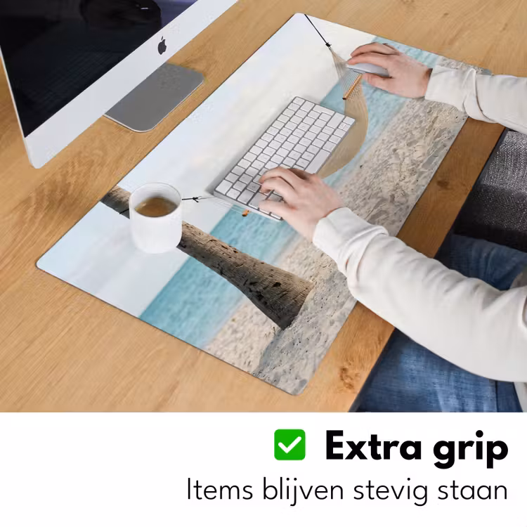 Hangmat - Strand - Wit Muismat XXL klein -sfeer3