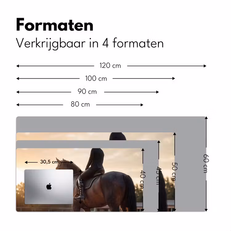 Harmonie - Ruiter - Zon Muismat XXL klein -sfeer5